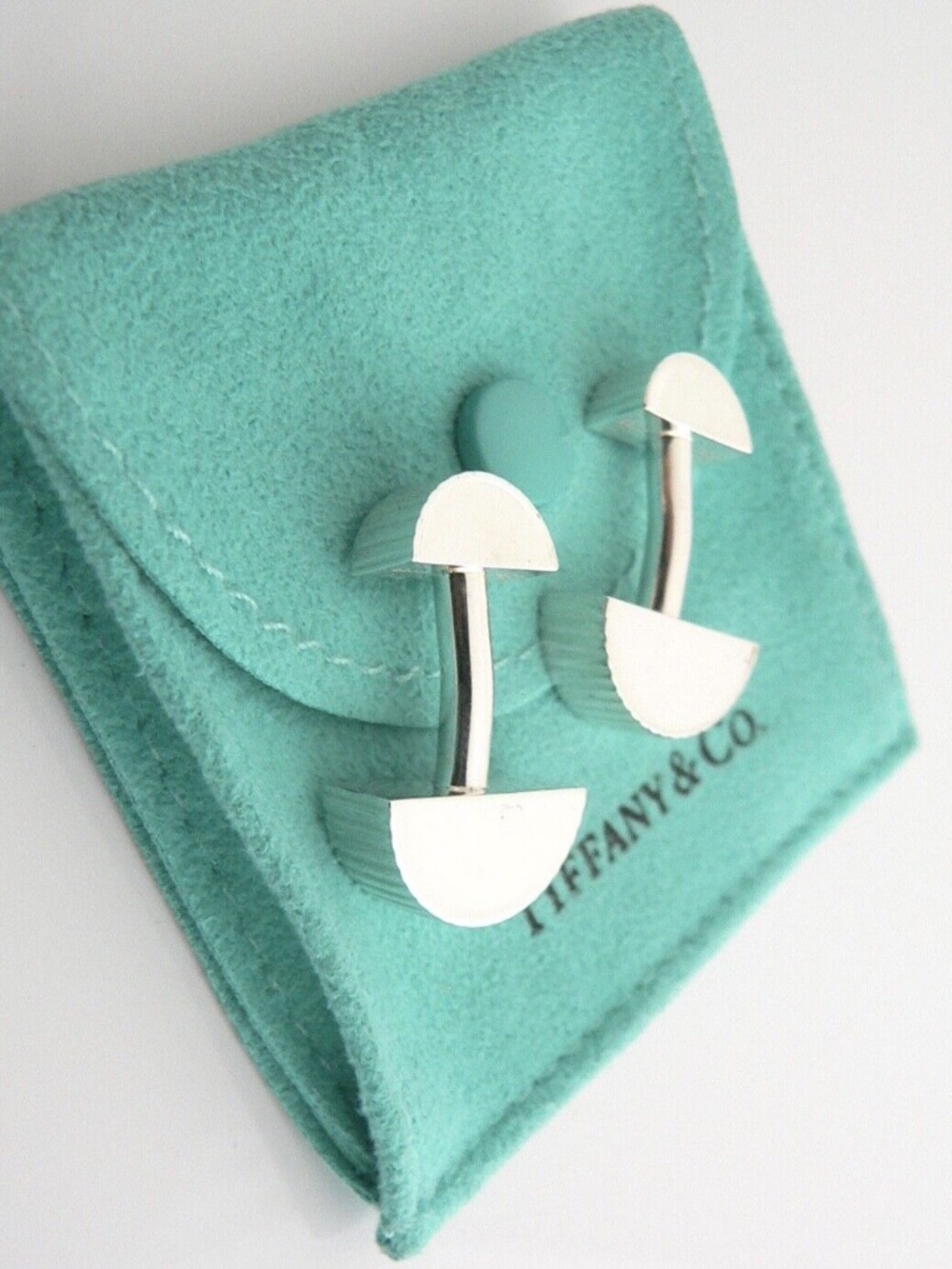 Tiffany & Co. Sterling Silver Coin Edge Cuff Links